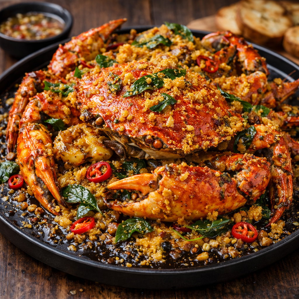 Fried Crab With Golden Egg Yolk 650 gram